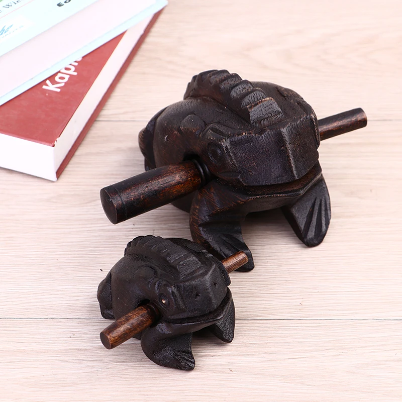 

Wooden Lucky Frog Toy Animal Money Frog Clackers Kids Musical Instrument Percussion Toy Gift Children Toys Christmas Gift