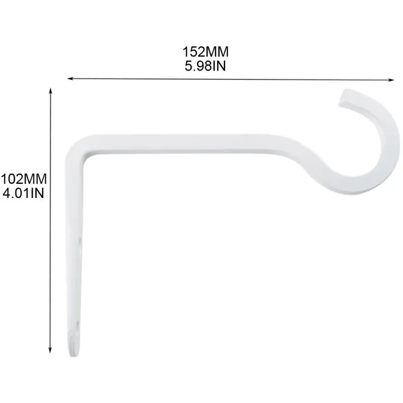 

2 шт./компл. 6 дюймов, железный настенный крючок, подвесной кронштейн для растений, домашняя декоративная вешалка