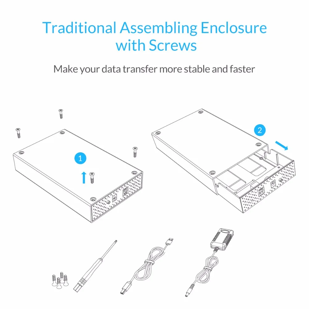 Чехол ORICO для жесткого диска 3 5 дюйма чехол адаптер SSD USB3.0 на SATA HDD коробка внешнего