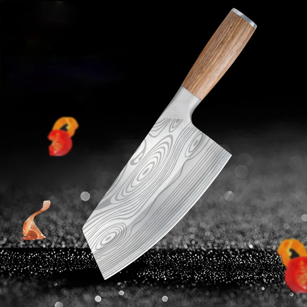 

8 inch Gyuto Knife Butcher Kitchen Knife 4cr13 Stainless Steel Cutlery Knife Full Tang Cleaver Cutter Filleting Steak Knife