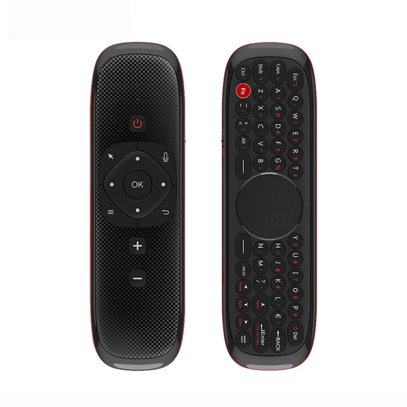 

Пульт дистанционного управления W2 Fly Mouse, 2,4 ГГц, клавиатура Air Mouse Presspad + Голосовая функция для ТВ-приставки Android Smart TV