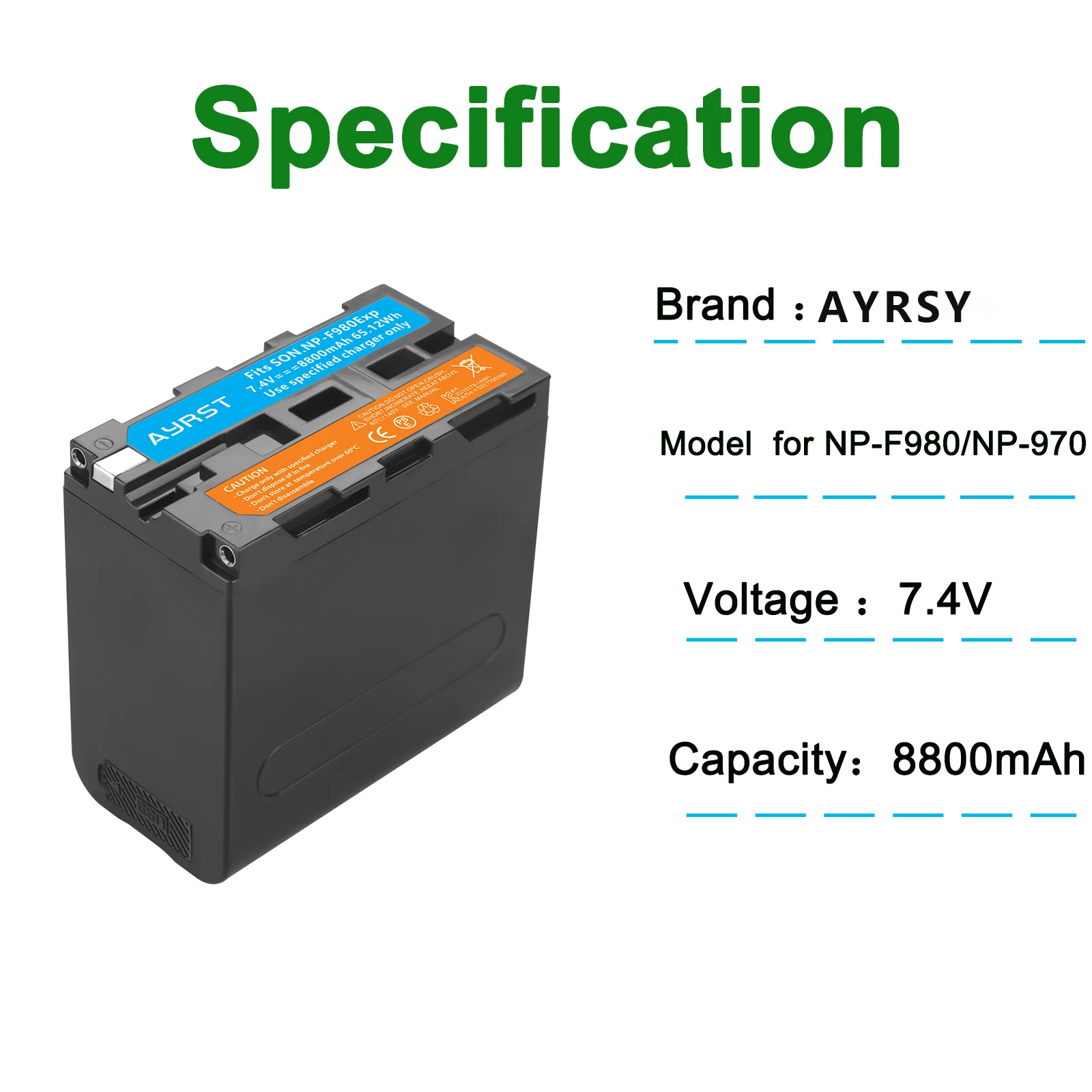 4Pcs NP-F970 NP-F980 F960 F970 8800mAh USB Input Battery with LED Power Indicator for Sony F550 F570 F750 F770 MC1500C 190P - купить по