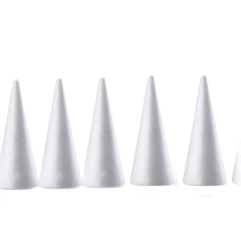 20 штук белый конус форма Рождественская елка пенополистирол материалы для детей