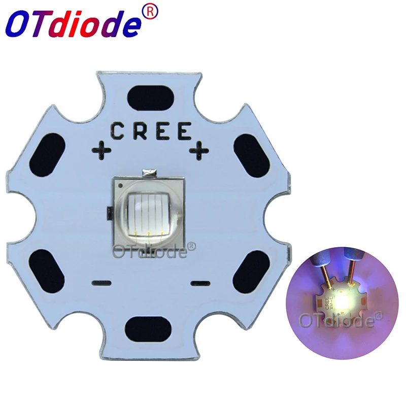 1PCS Epileds 5050 XML XML2 T6 10W UV Purple 365nm 370nm Led Emitter Lamp Light 3.4 3.8V 2800mA for flashlight light diode DIY|Подвесные