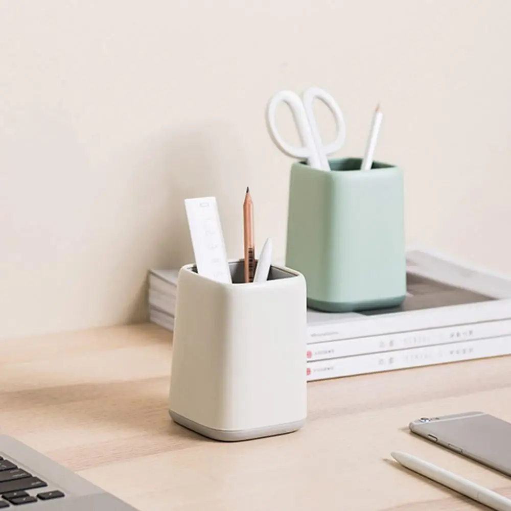 Настольный держатель для карандашей и кистей пластик цвет в ассортименте | Дом