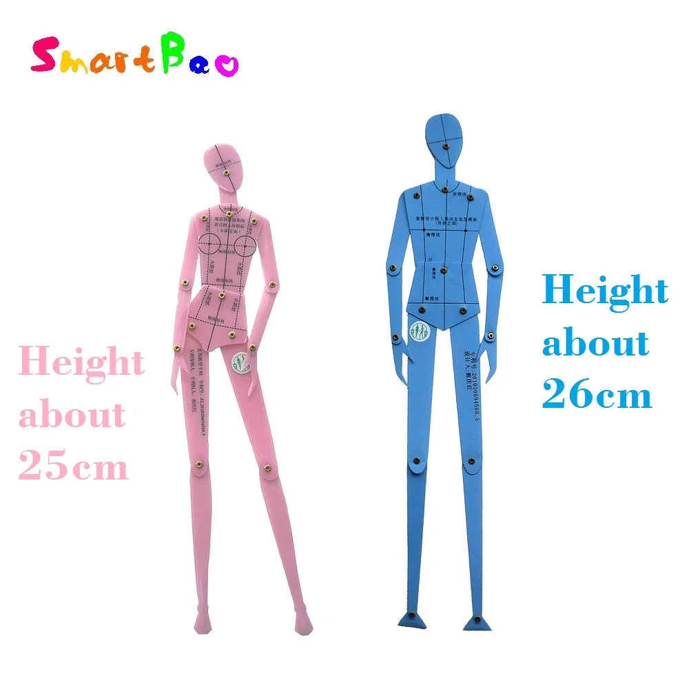 Набор модной линейки дизайн одежды шаблон для рисования человеческого тела