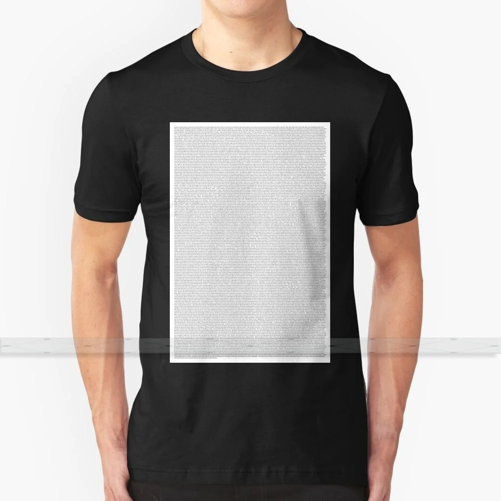

Entire Bee Movie Script T-Shirt Men 3D Print Summer Top Round Neck Women T Shirts Meme Bee Movie Script Bee Movie Tumblr Script