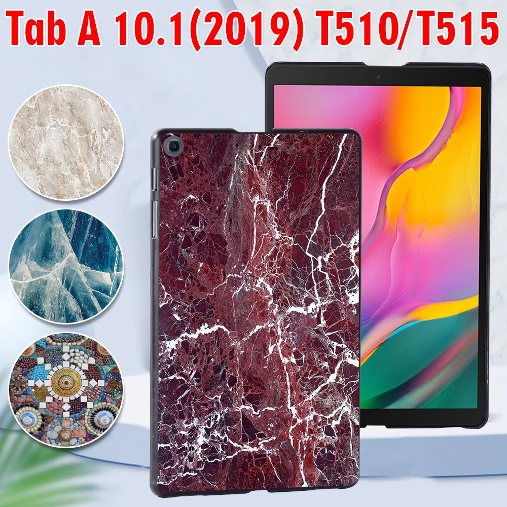 

Чехол для Samsung Galaxy Tab A 10,1, 2019, T510, T515, пластиковый, с защитой от падения, с бесплатной ручкой