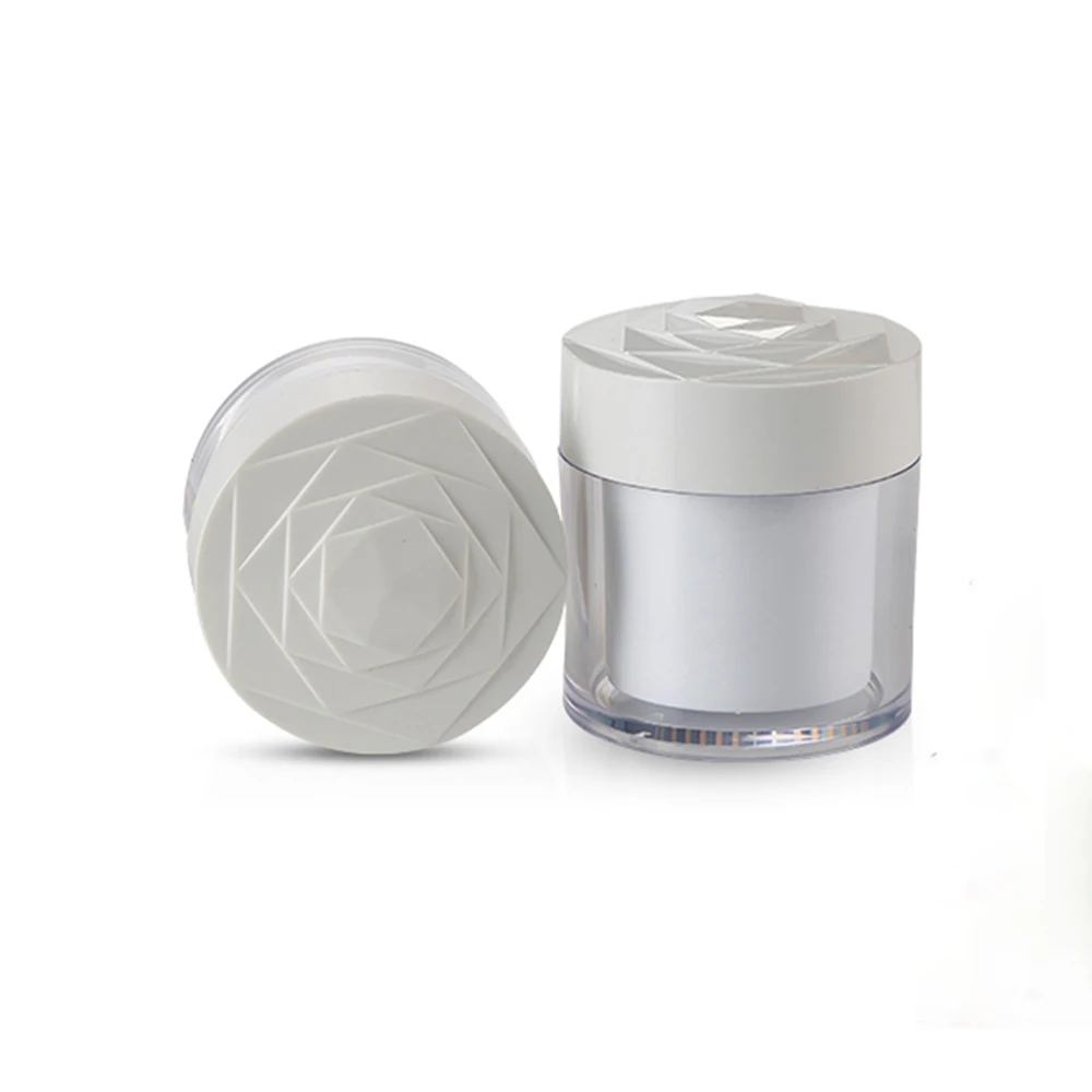 20 шт. пастический косметический контейнер с розой белая емкость для образцов