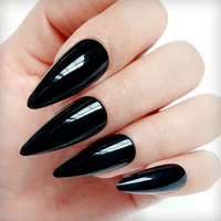 24pcs long stiletto artificial fake nail diy false nails tip for design lady press on finger tips manicure tools