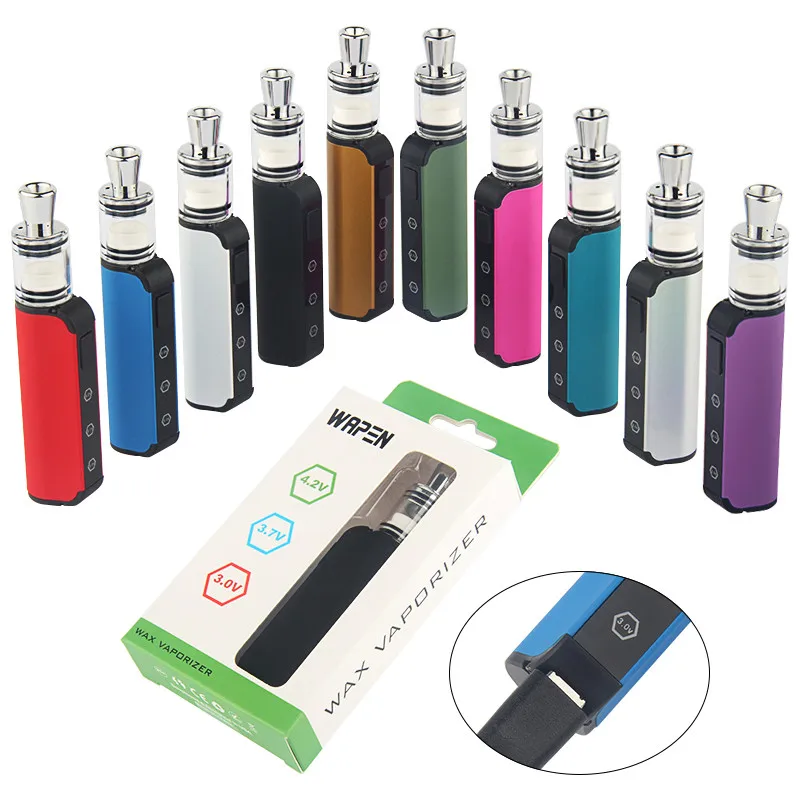 

1pcs Wapen Wax Pen Battery 450mAh Dab Vaporizer Pen Atomizer Starter Kit Preheat Variable Voltage E Cigarette