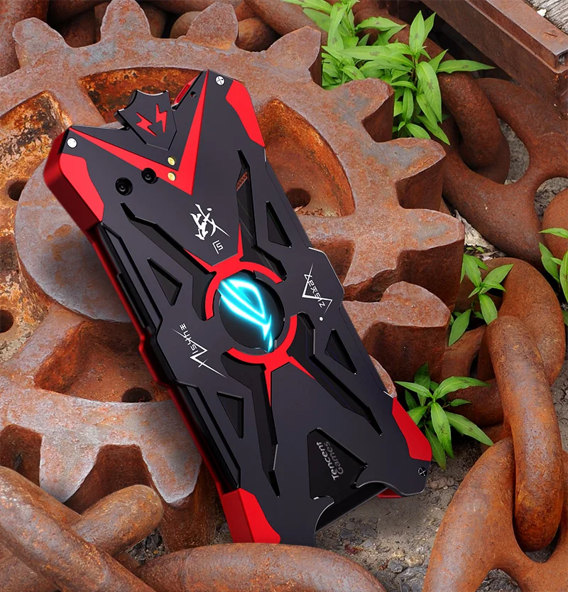 

For Asus Rog Phone 2 Ii Zs660kl Original Zimon Shockproof Heavy Duty Armor Metal Aluminum Phone Case