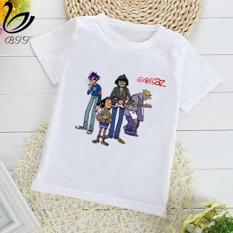 Gorillaz/футболка с принтом рок-группы chakahan Noodle Murdoc Russel футболки для мальчиков