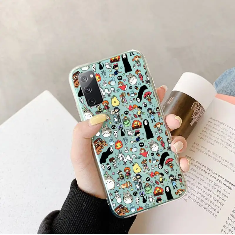 Totoro милый дизайн аниме чехол для телефона прозрачный Samsung Galaxy A S Note 9 10 51 50 71 70 80 20 21