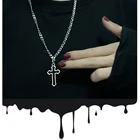 Винтажное готическое Стильное ожерелье серебряного цвета, модное ожерелье в уличном стиле для женщин и мужчин, подарочное украшение на шею