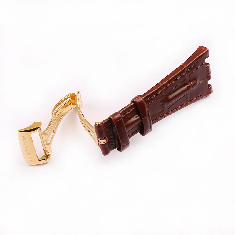 Watch accessories 18mm butterfly buckle for AP Royal Oak series leather strap stainless steel folding buckle
