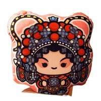 national trendy style peking opera facial makeup creative funny throw pillow cushion cute 3d printing bedroom office sofas