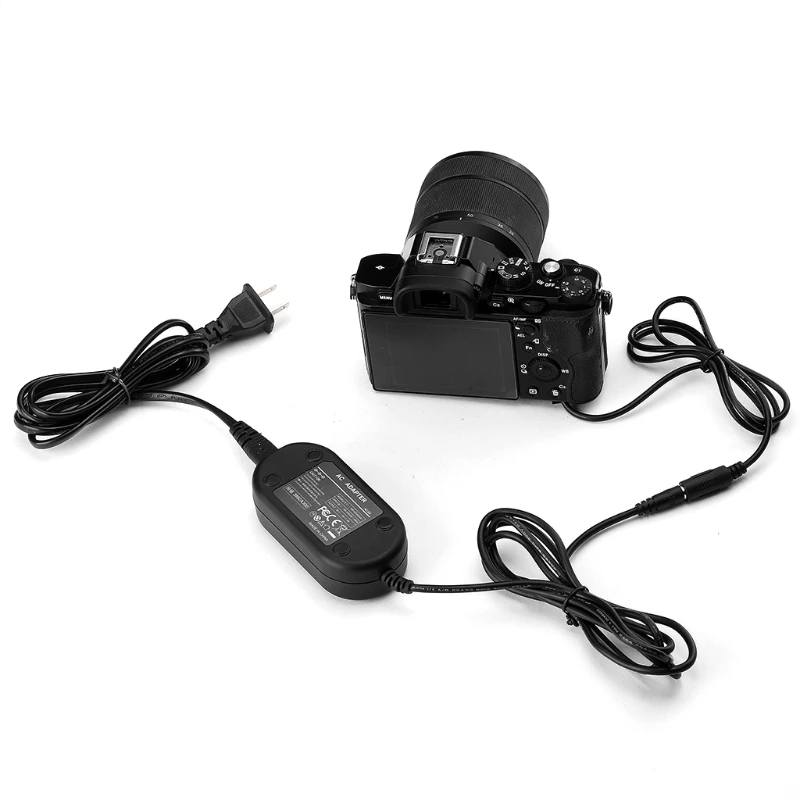 

K92F US Plug Power Supply Adapter to NP-FW50 Dummy Battery Eliminator Coupler kit for -Sony A7 A7II A7RII A7R2 A7S2 Cameras
