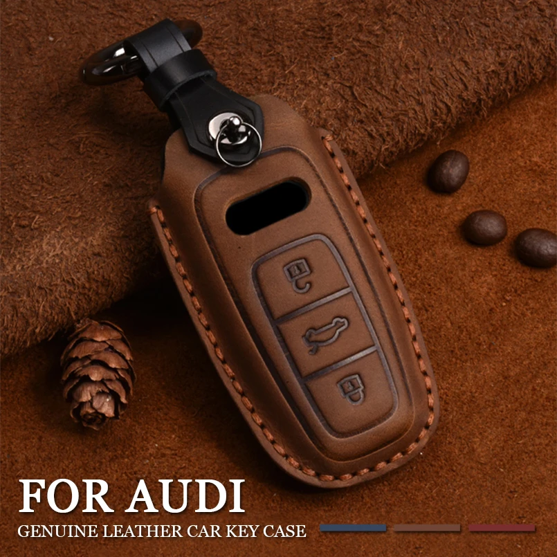 Чехол для автомобильного ключа из натуральной кожи с дистанционным управлением