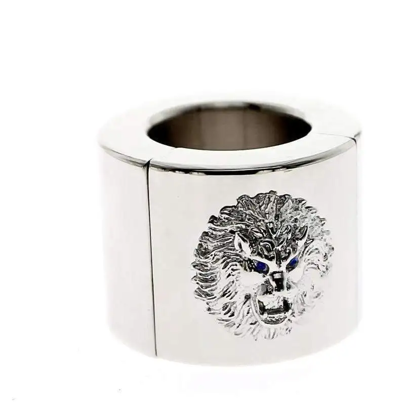 Золотой Лев магнитный шар носилки металлическая Мошонка подвеска тестит вес