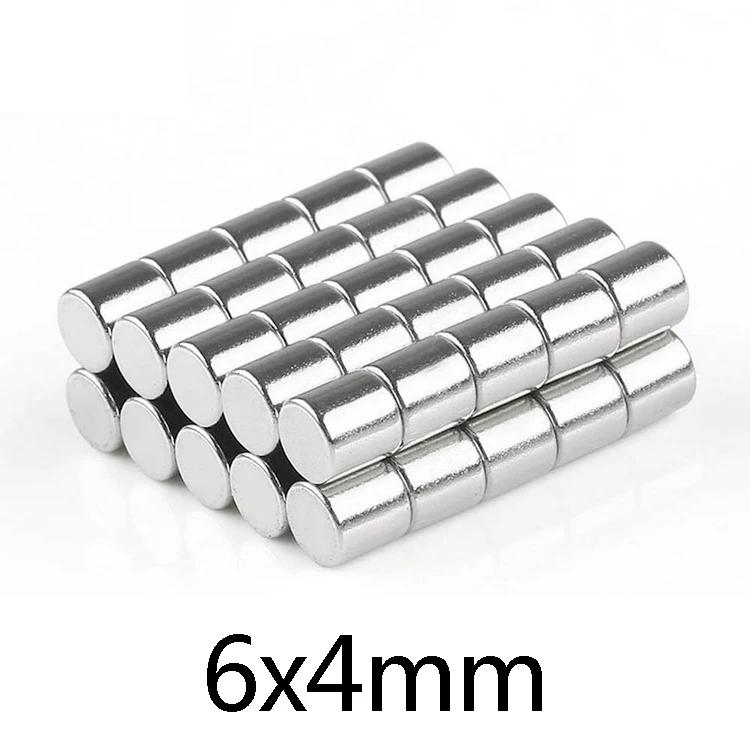 

20/50/100 шт., неодимовые магниты 6x4 мм, диаметр 6x4 мм