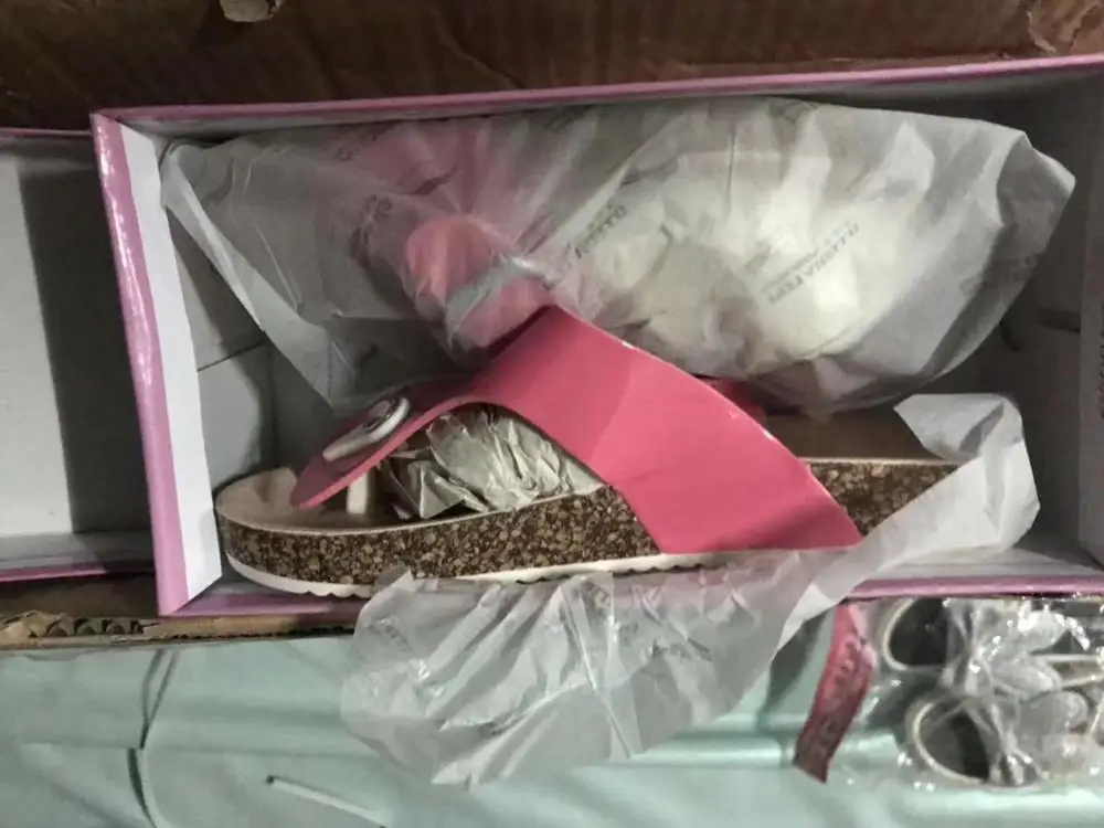 

European and American foreign trade new products girls shoes Roman style PU beach shoes flip flops girls slippers women shoes