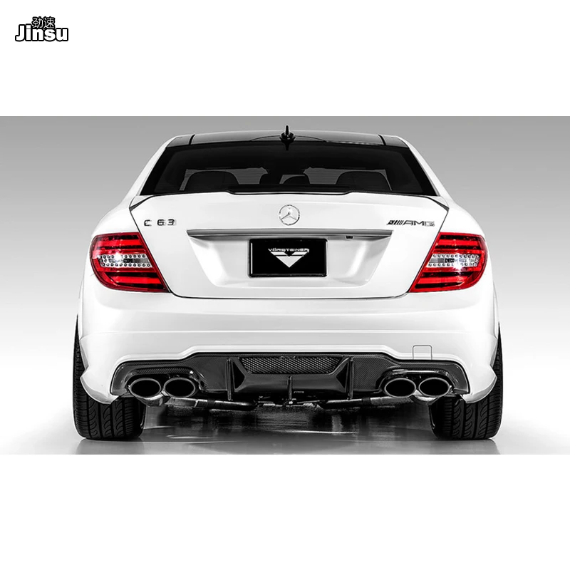 V стильный диффузор глушителя для Mercedes-Benz C class c250 W204 C63 AMG 4 двери только 2009-2011