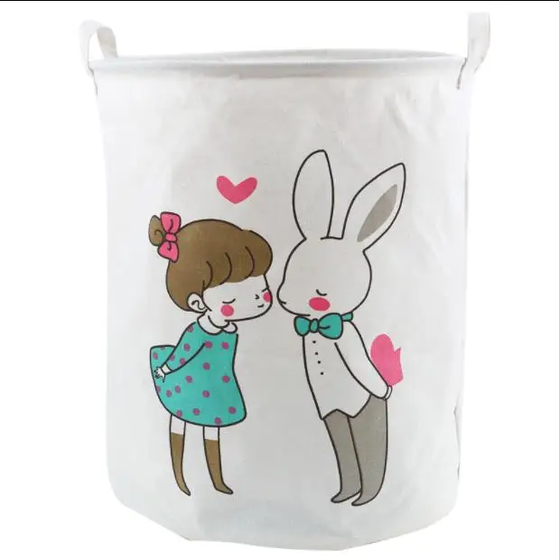 

INS popular large toy storage bag , half moon modern style storage bag can stand Children's room canvas STORAGE BAG
