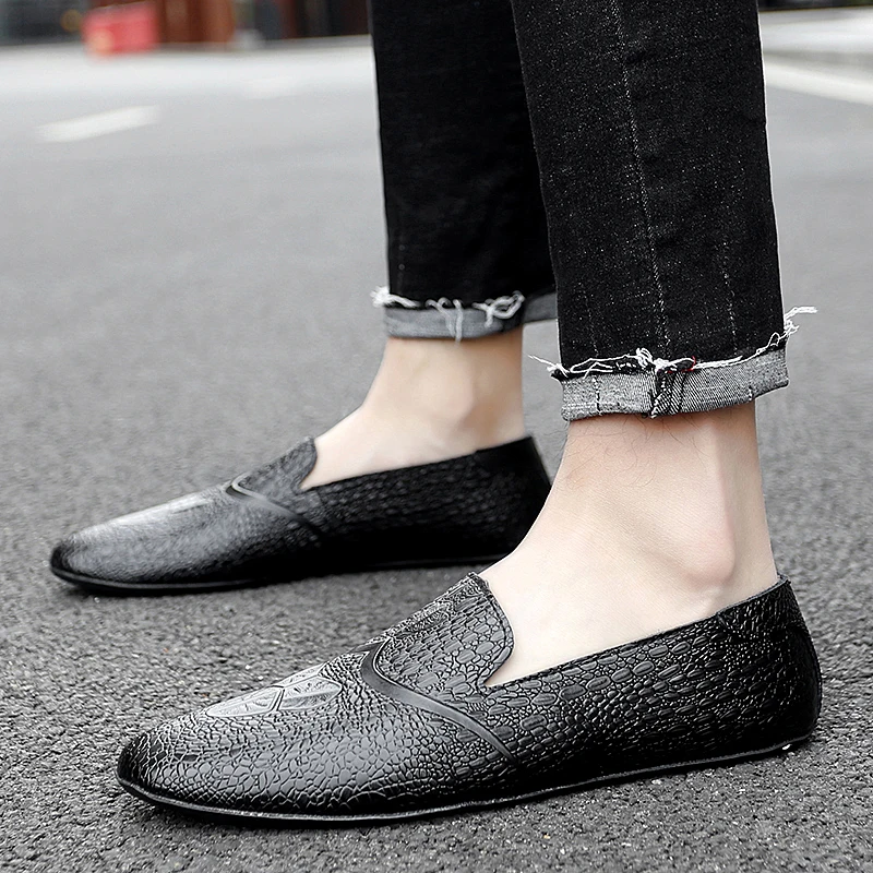 

2021 Summer New Men Casual Shoes Luxury Brand Genuine Leather Loafers Moccasins Men Shoes Fashion Slip On Driving Shoes Big Size