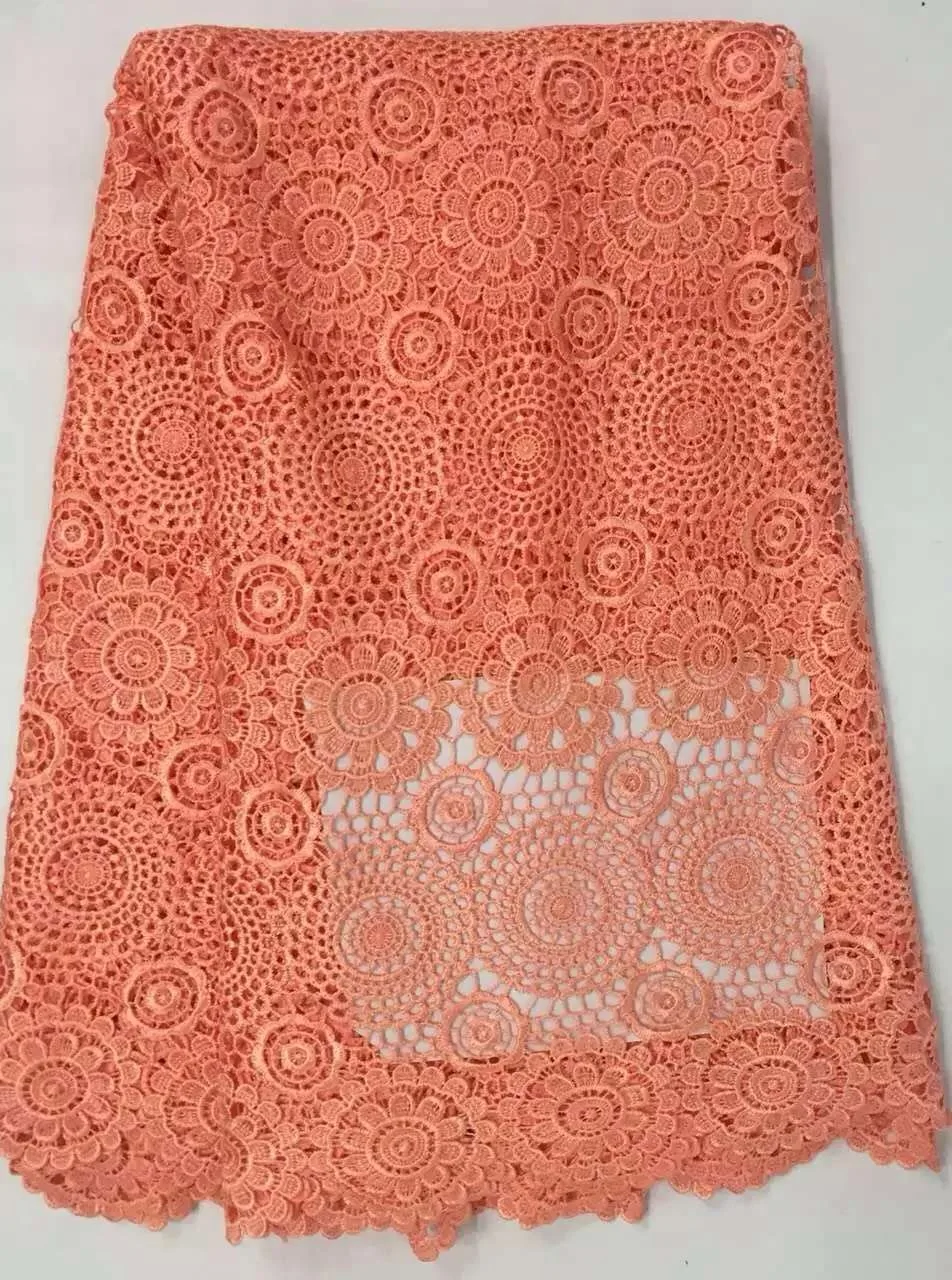

Free Shipping,2015 latest High quality white African guipure lace fabric cord lace fabric,Matching stones for lace dress R6526