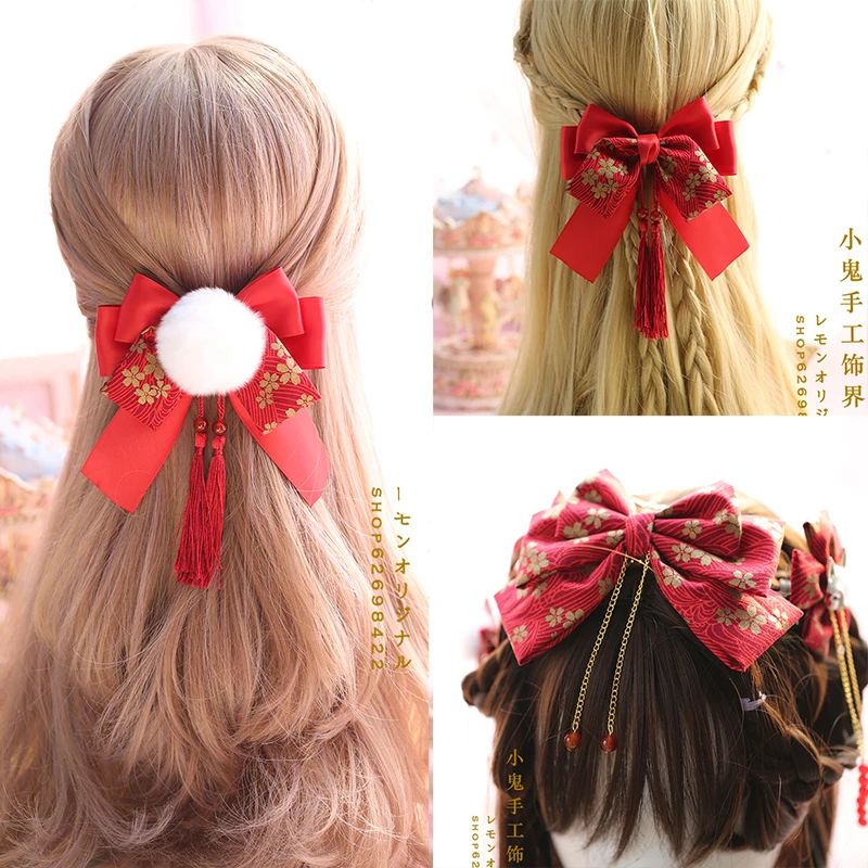 

Fringed hair accessories tiara hairpin hair ball hair accessories hairpin hair ring ancient wind hair ball clip