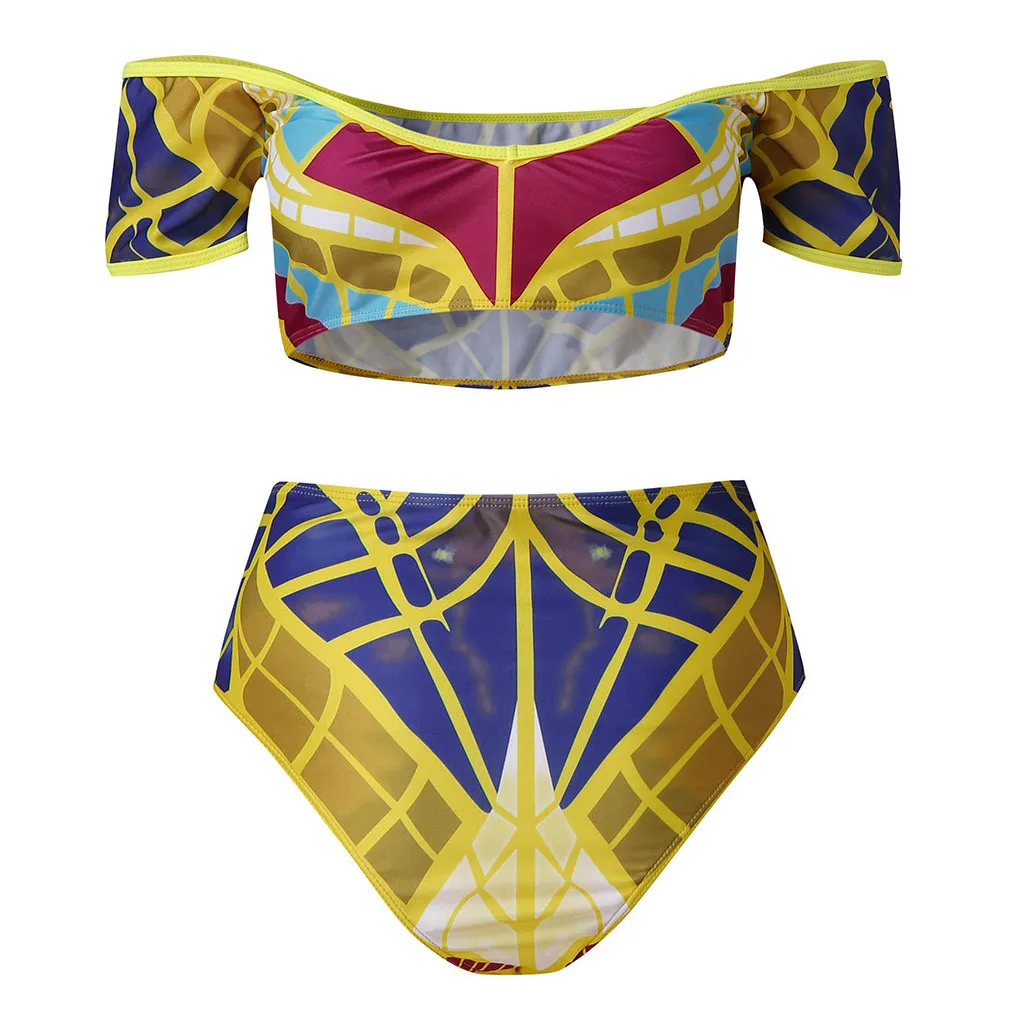 Сексуальный женский комплект бикини с принтом в африканском стиле купальник пуш