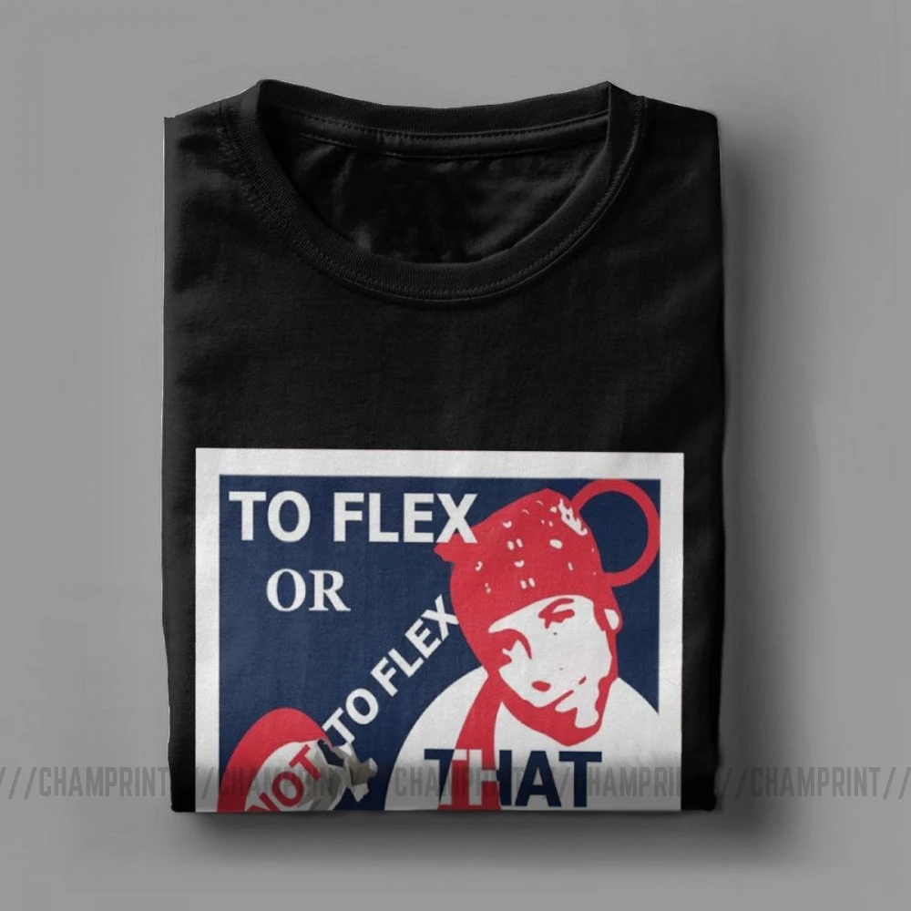 Смешные хлопковые футболки Рикардо Милос с надписью To Flex Or Not это вопрос | Мужская