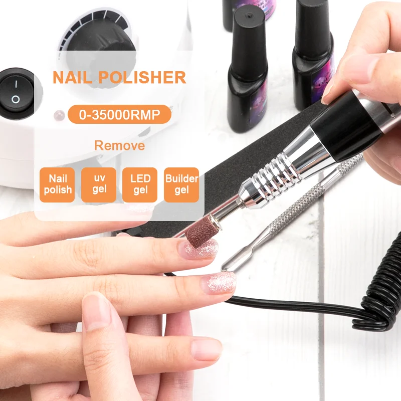 35000 об/мин Электрическая дрель для ногтей маникюрный станок домашнего