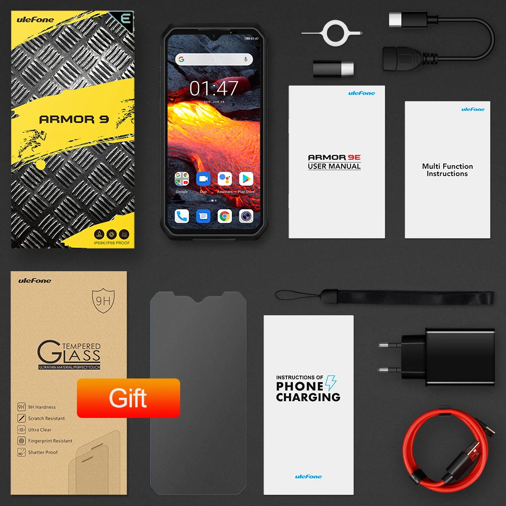 Ulefone ARMOR 9E Android 10 прочный телефон на процессоре Helio P90 восьмиядерных процессор 8 ГБ +