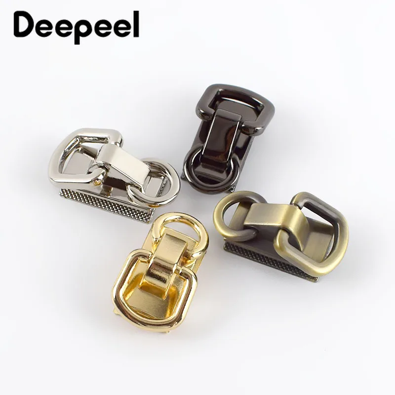 Deepeel 5/10 шт. кольцо в виде буквы D сумка сторона пряжки с зажимом винт цепочкой