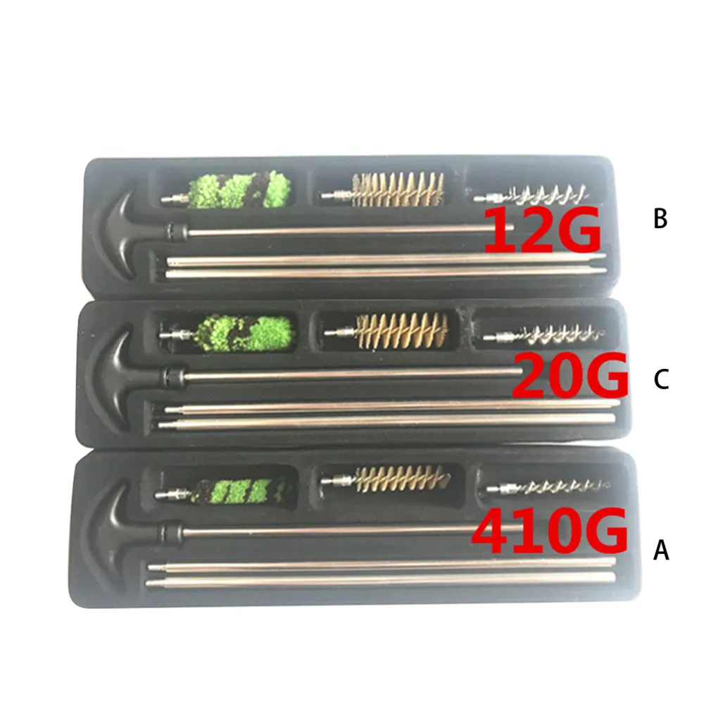 3 шт. набор для чистки стержня алюминиевая щетка 12 GA калибра охотничьего ружья |