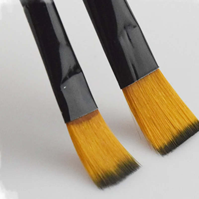 6 шт коричневый волос из нейлона с деревянной ручкой разных Размеры акварель