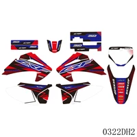 for crf150f crf230f crf 150f 230f 2003 2004 2005 2006 2007 full graphics decals stickers motorcycle background custom number