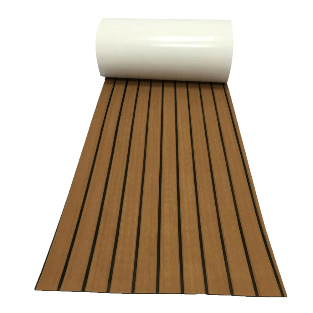 

1PC EVA Boat Non-slip Cushion Synthetic Teak Boat Floor Safety Mat Yacht Deck Cushion Decor Practical Boat Ground Cushion for Sh