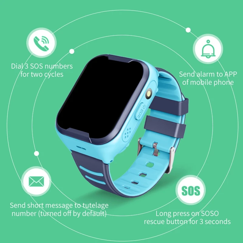 Kids Student Smart Phone Watch New Waterproof 4G Wifi Gps Tracker Video Call for Child Clock | Электроника