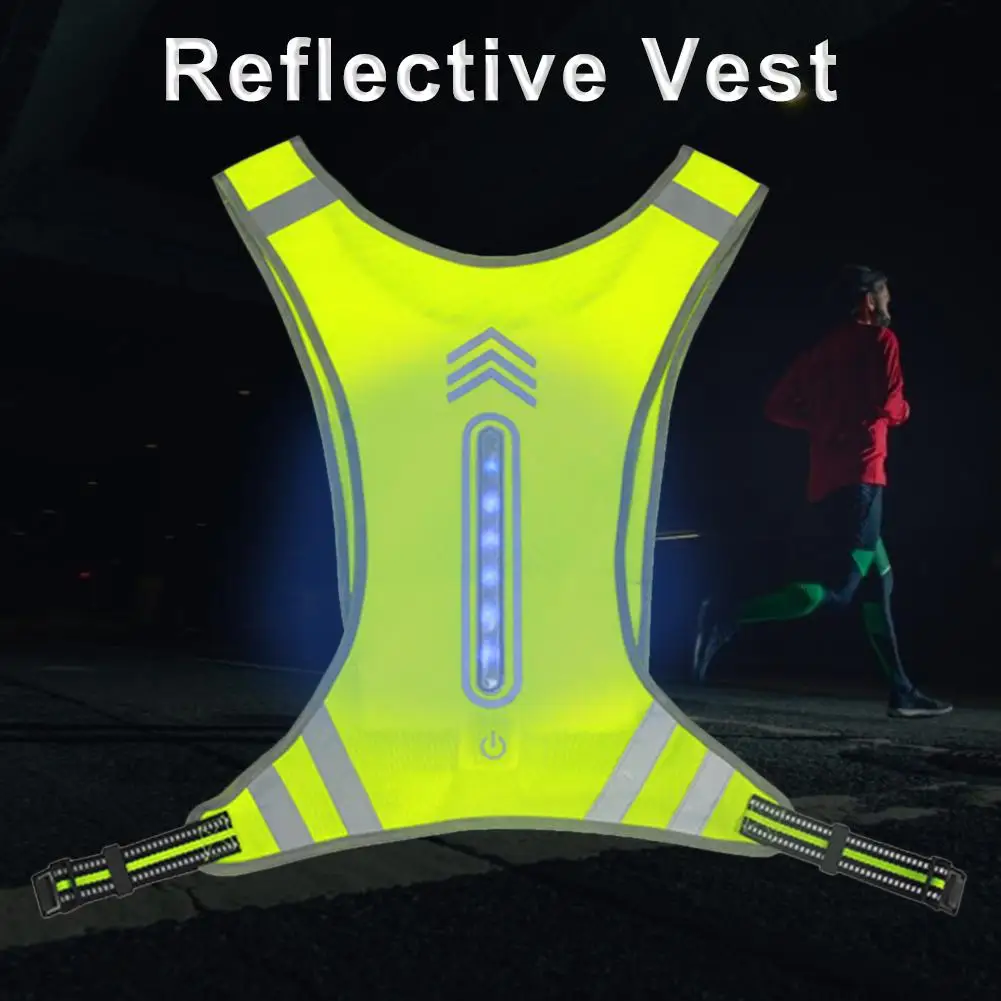 СВЕТОДИОДНЫЙ беспроводной жилет светоотражающий светящийся для активного