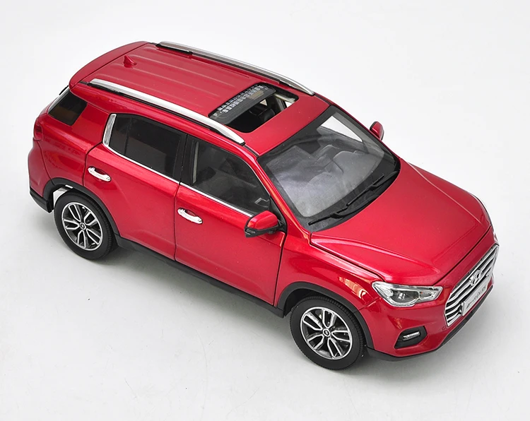 1:18 литье под давлением модель для hyundai IX35 красный внедорожник Игрушечная машина из сплава миниатюрная коллекция подарки Tucson IX 35