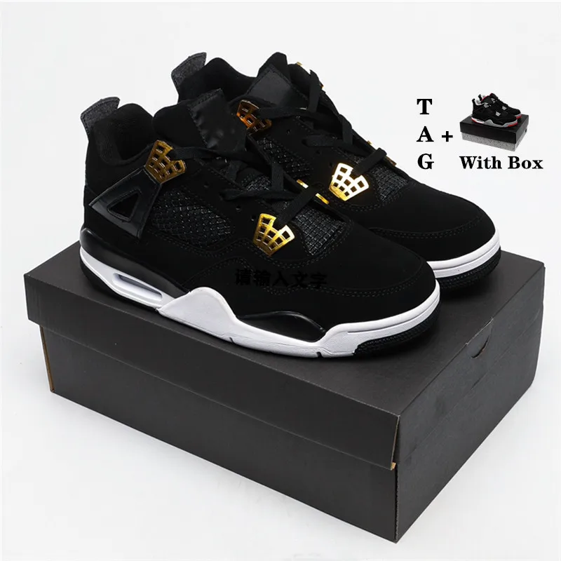 

Royalty 4s Mens Basketball Shoes University Blue Pure Money Red Metallic Cool Grey Sail Shoes 4 Women Sports Sneakers