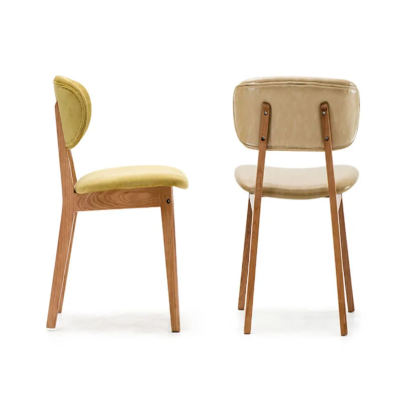 Обеденный стул из массива дерева красочные ПУ/Тканевая Подушка Модный для