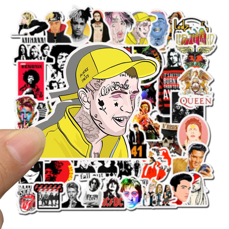 50 шт. Мода Рок серия стикер DIY граффити наклейки для гитары на багаж сноуборд