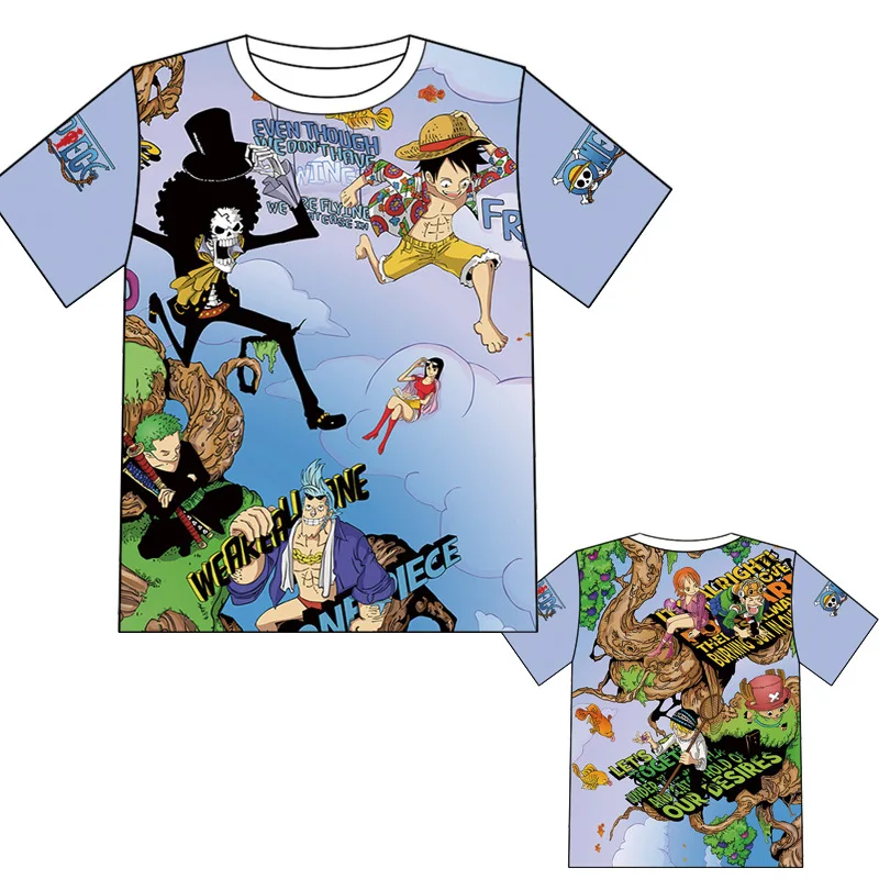 Косплей Аниме One Piece Luffy want футболка для мужчин и женщин хлопковая Футболка аниме 3D