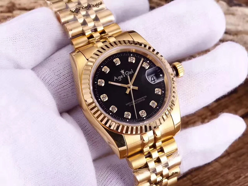 Роскошные брендовые новые мужские часы Datejust, нержавеющая сталь, Черное золото, ETA 2813, автоматические механические сапфировое стекло, водонепроницаемые