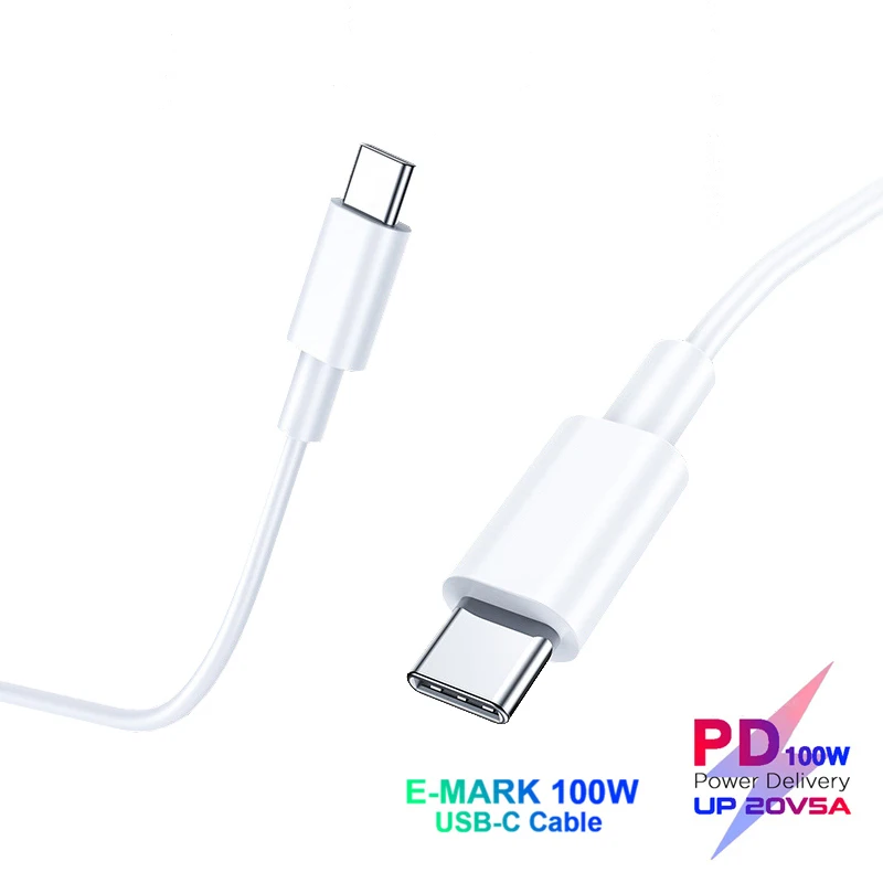 Кабель для быстрой зарядки 100 Вт 5 А Macbook Air iPad Pro SAMSUNG S21Note 20 Ultra S20 + OnePlus Redmi Note 8