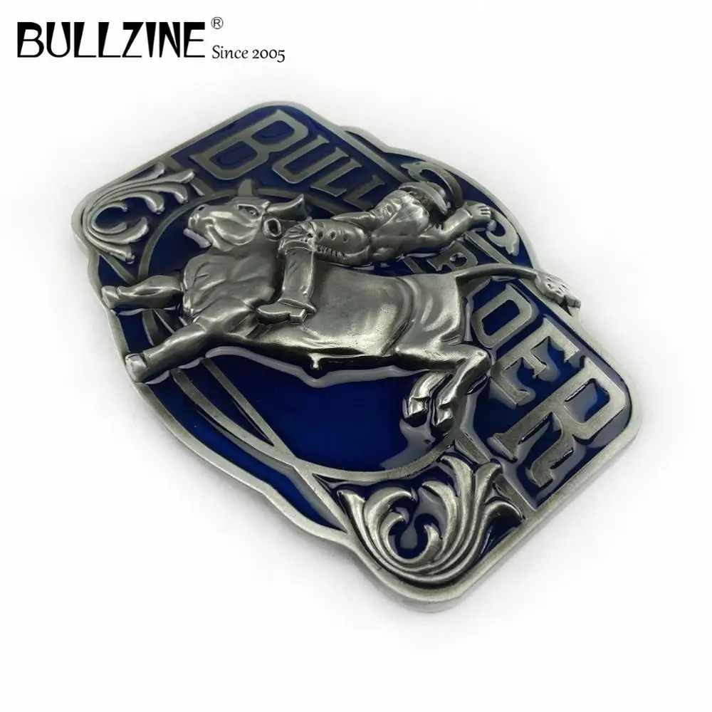 Bullzine цинковый сплав Ретро Западный бык пряжка на ремешке Пряжка для ремней rodeo